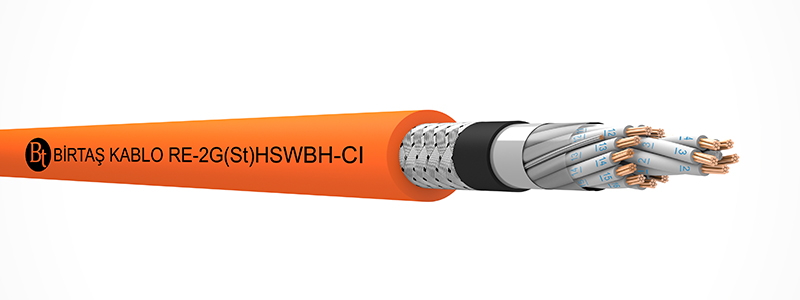 RE-2G(St)HSWBH-CI   90°C / 500 V (~RE-2G(St)HQH) Cu-SI-OSCR-LSZH-SWB-LSZH-MC